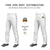 Custom White Black-White Classic Fit Stretch Practice Loose-fit Baseball