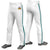 Custom White Aqua-Black-Aqua Classic Fit Stretch Practice Loose-fit Baseball Pants