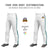 Custom White Aqua-Black-Aqua Classic Fit Stretch Practice Loose-fit Baseball Pants