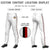 Custom White Black-Red Classic Fit Stretch Practice Pull-up Baseball Pants