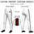 Custom White Black-Red-Black Classic Fit Stretch Practice Pull-up Baseball Pants