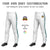 Custom White Aqua-Black-Aqua Classic Fit Stretch Practice Pull-up Baseball Pants