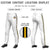 Custom White Black-Gold01-Black Classic Fit Stretch Practice Pull-up Baseball Pants