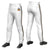 Custom White Black-Old Gold-Black Classic Fit Stretch Practice Pull-up Baseball Pants