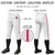 Custom White Pink White-Pink Classic Fit Stretch Practice Knickers Baseball Pants