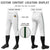 Custom White Green White-Green Classic Fit Stretch Practice Knickers Baseball Pants