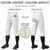 Custom White Khaki White-Khaki Classic Fit Stretch Practice Knickers Baseball Pants