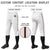 Custom White Crimson White-Crimson Classic Fit Stretch Practice Knickers Baseball Pants