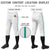 Custom White Aqua White-Aqua Classic Fit Stretch Practice Knickers Baseball Pants