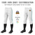 Custom White Aqua White-Aqua Classic Fit Stretch Practice Knickers Baseball Pants