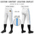 Custom White Powder Blue White-Powder Blue Classic Fit Stretch Practice Knickers Baseball Pants