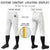 Custom White Gold01-White Classic Fit Stretch Practice Knickers Baseball Pants