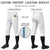 Custom White Light Blue-White Classic Fit Stretch Practice Knickers Baseball Pants