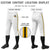 Custom White Gold01-Black-Gold01 Classic Fit Stretch Practice Knickers Baseball Pants