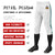 Custom White Aqua-Black-Aqua Classic Fit Stretch Practice Knickers Baseball Pants