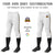 Custom White Black-Old Gold-Black Classic Fit Stretch Practice Knickers Baseball Pants