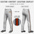 Custom Gray Black-Orange-Black Classic Fit Stretch Practice Loose-fit Baseball Pants