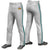 Custom Gray Aqua-Black-Aqua Classic Fit Stretch Practice Loose-fit Baseball Pants