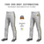 Custom Gray Black-Gold01-Black Classic Fit Stretch Practice Loose-fit Baseball Pants