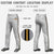 Custom Gray Black-Old Gold-Black Classic Fit Stretch Practice Loose-fit Baseball Pants