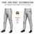 Custom Gray White Classic Fit Stretch Practice Pull-up Baseball Pants