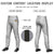 Custom Gray Drak Gray Classic Fit Stretch Practice Pull-up Baseball Pants