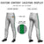 Custom Gray Kelly Green Classic Fit Stretch Practice Pull-up Baseball Pants