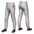 Custom Gray Red Classic Fit Stretch Practice Pull-up Baseball Pants