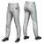 Custom Gray Bright Green Classic Fit Stretch Practice Pull-up Baseball Pants