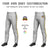 Custom Gray Gold01 Classic Fit Stretch Practice Pull-up Baseball Pants