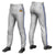 Custom Gray Royal Blue Classic Fit Stretch Practice Pull-up Baseball Pants