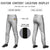 Custom Gray Black Classic Fit Stretch Practice Pull-up Baseball Pants