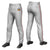 Custom Gray White-Red Classic Fit Stretch Practice Pull-up Baseball Pants