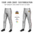 Custom Gray White-Red Classic Fit Stretch Practice Pull-up Baseball Pants