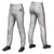 Custom Gray Navy-Red Classic Fit Stretch Practice Pull-up Baseball Pants