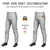 Custom Gray Gold01-White Classic Fit Stretch Practice Pull-up Baseball Pants