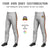 Custom Gray Orange-Black-Orange Classic Fit Stretch Practice Pull-up Baseball Pants