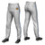 Custom Gray Light Blue-White-Navy Classic Fit Stretch Practice Pull-up Baseball Pants