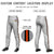 Custom Gray Black-Orange-Black Classic Fit Stretch Practice Pull-up Baseball Pants