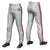 Custom Gray Red-Black-Red Classic Fit Stretch Practice Pull-up Baseball Pants