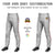 Custom Gray White-Red-White Classic Fit Stretch Practice Pull-up Baseball Pants