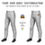 Custom Gray White-Navy-White Classic Fit Stretch Practice Pull-up Baseball Pants