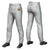 Custom Gray Green-White-Green Classic Fit Stretch Practice Pull-up Baseball Pants