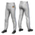 Custom Gray White-Royal Blue-White Classic Fit Stretch Practice Pull-up Baseball Pants