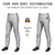 Custom Gray White-Royal Blue-White Classic Fit Stretch Practice Pull-up Baseball Pants