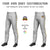 Custom Gray White-Gold01-White Classic Fit Stretch Practice Pull-up Baseball Pants