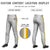 Custom Gray Gold01-White-Gold01 Classic Fit Stretch Practice Pull-up Baseball Pants