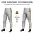 Custom Gray Gold01-White-Gold01 Classic Fit Stretch Practice Pull-up Baseball Pants