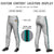 Custom Gray Aqua-Black-Aqua Classic Fit Stretch Practice Pull-up Baseball Pants