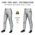 Custom Gray Aqua-Black-Aqua Classic Fit Stretch Practice Pull-up Baseball Pants